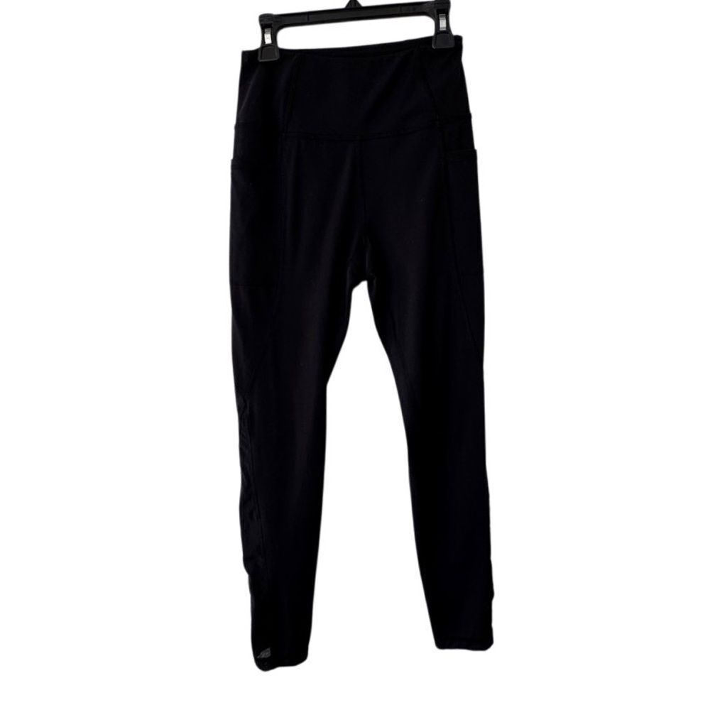 Gottex Black Athletic Legging Running Yoga Pockets SZ XS